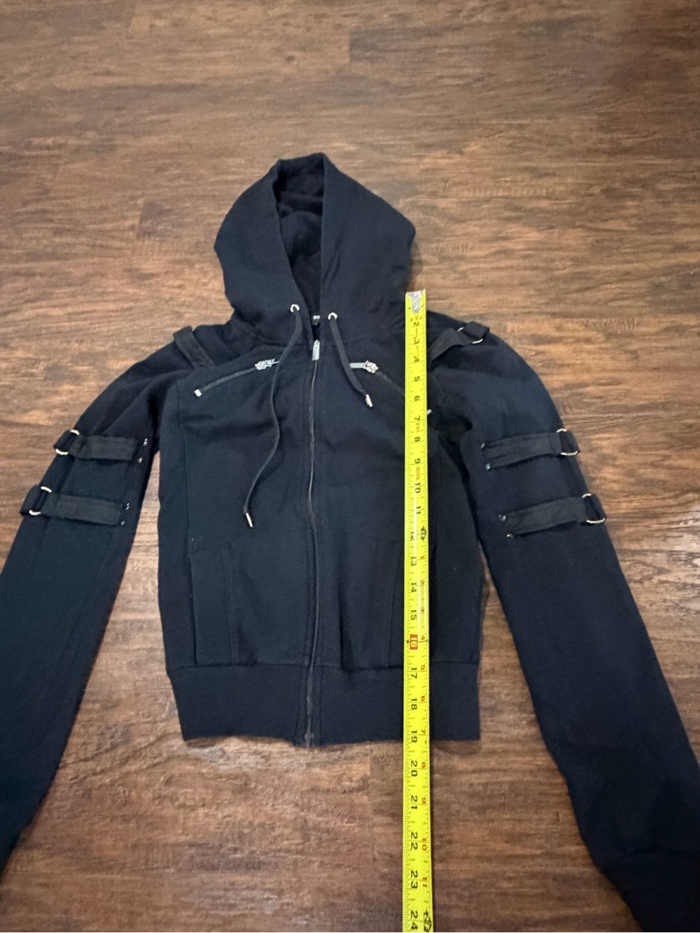 bebe Sport Women's Black Zip-Up Hoodie Size XS - Picture 9 of 9